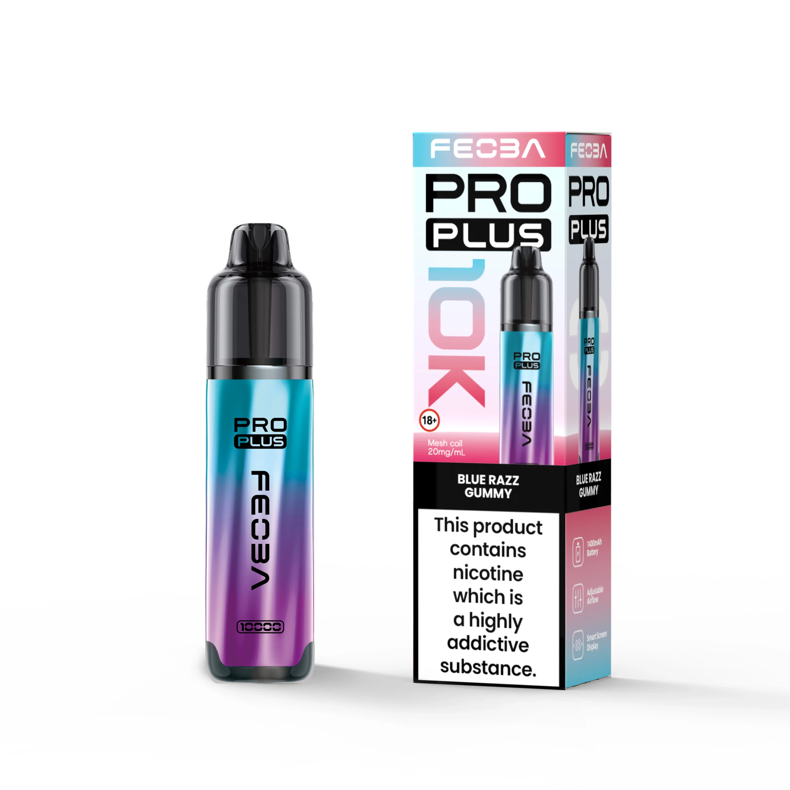 Feoba Pro Plus 10000 BLUE RAZZ GUMMY